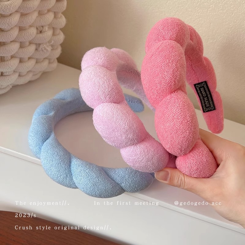 Retro Puffy Hair Band Sponge H - Beauty Makeup Women recension och pris