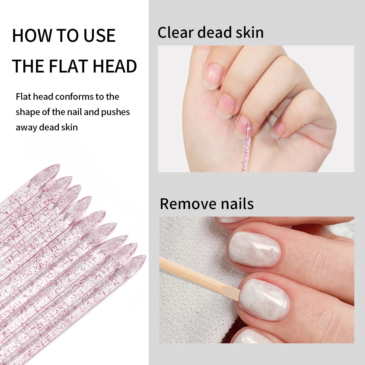 50 Pcs Nail Cuticle Pusher Cry - Contour Palette Stick recension och pris